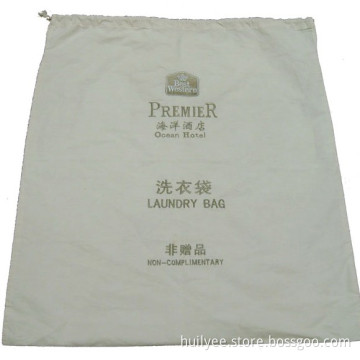 100% Cotton Hotel Laundry Bag with Embroidery Logo